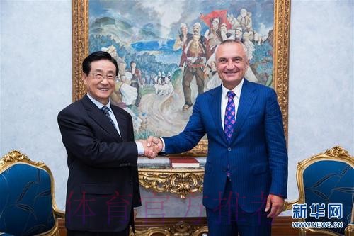 高志丹会见阿尔巴尼亚奥委会主席